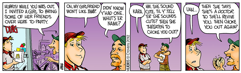 Hubris- Does she sound cute?